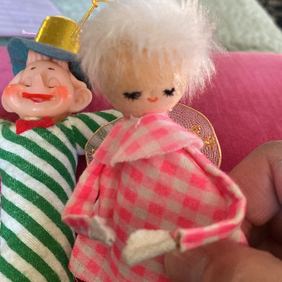 Vintage 1950s Noel, Japan elf andfairy ornament - Picture 8 of 8